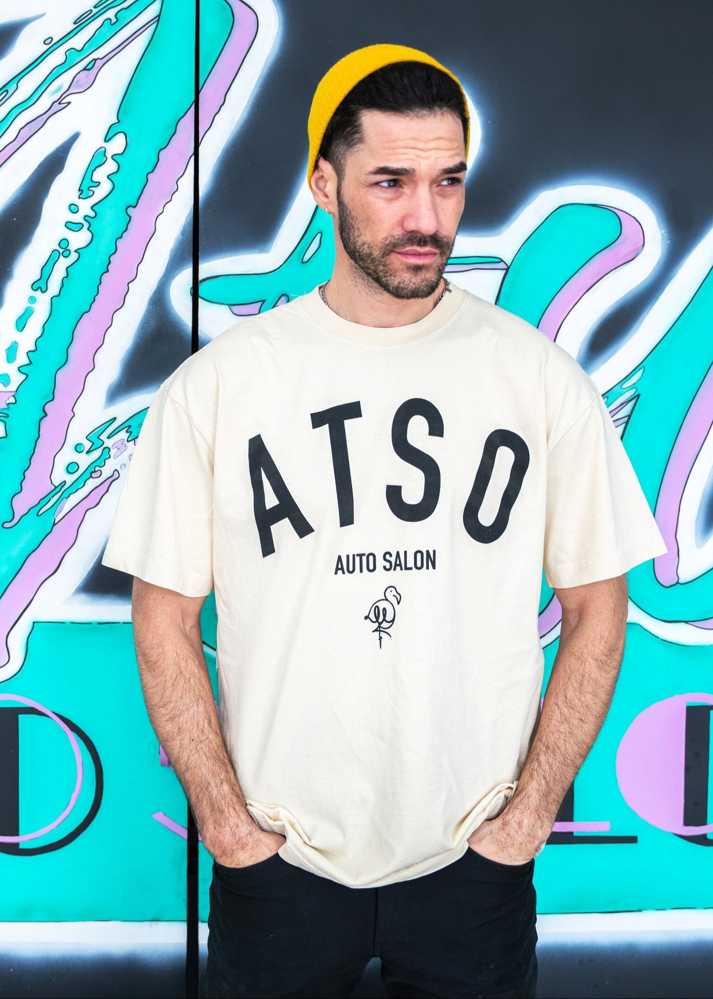 ATSO OVERSIZED LOGO TEE (SAIL)